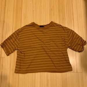Forever 21 Striped Cropped Tee